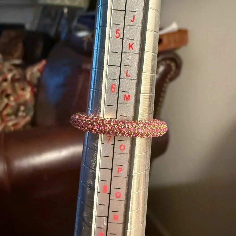 Kurt Geiger London Rainbow Heart Ring Size 7